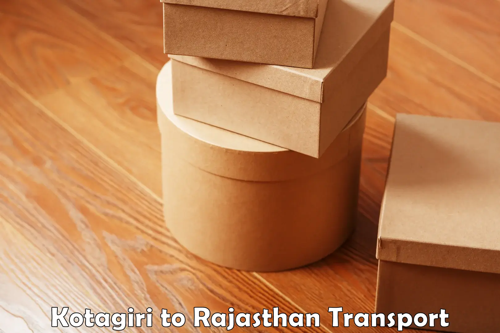 Goods delivery service Kotagiri to Rajasthan