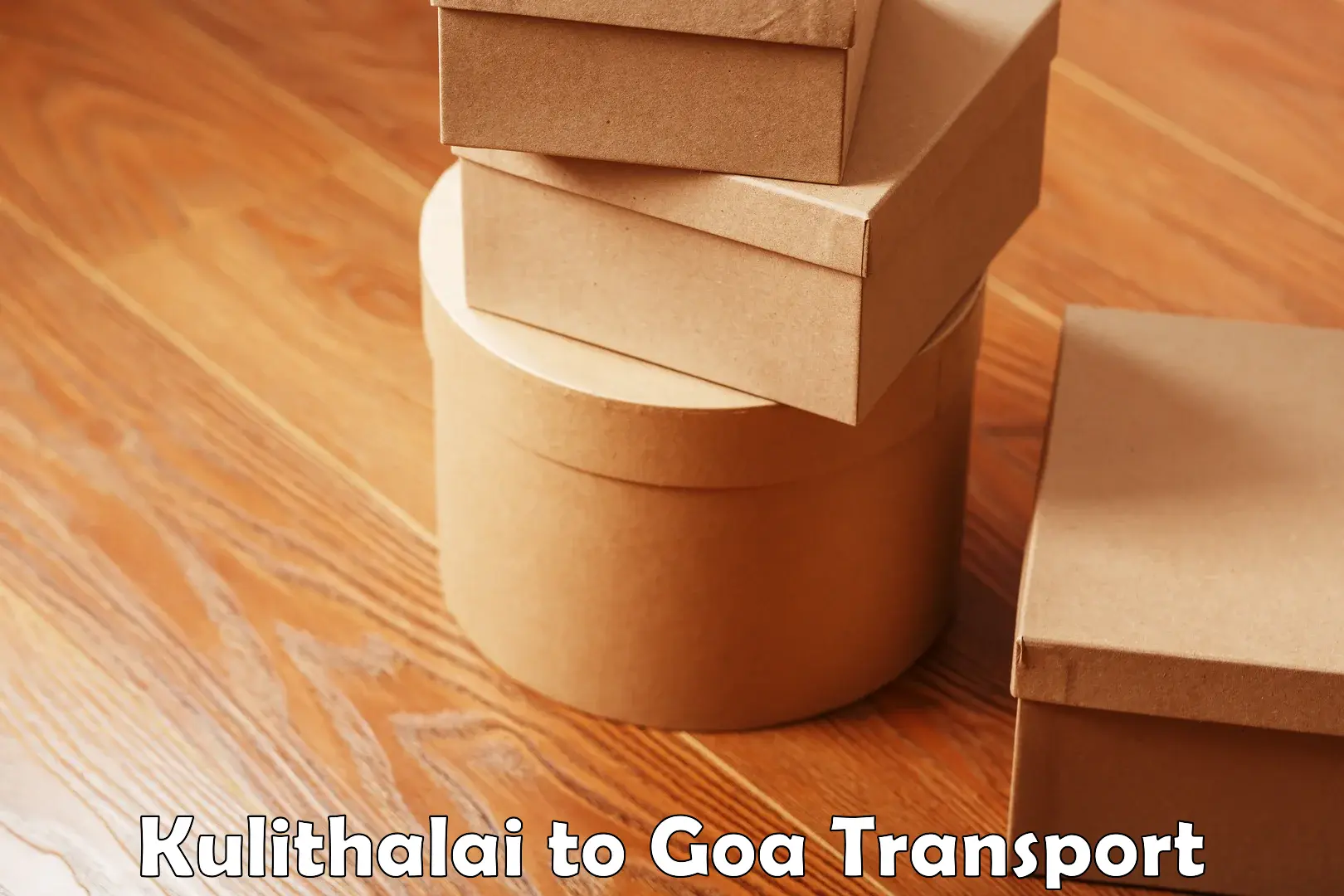 Two wheeler parcel service Kulithalai to Ponda
