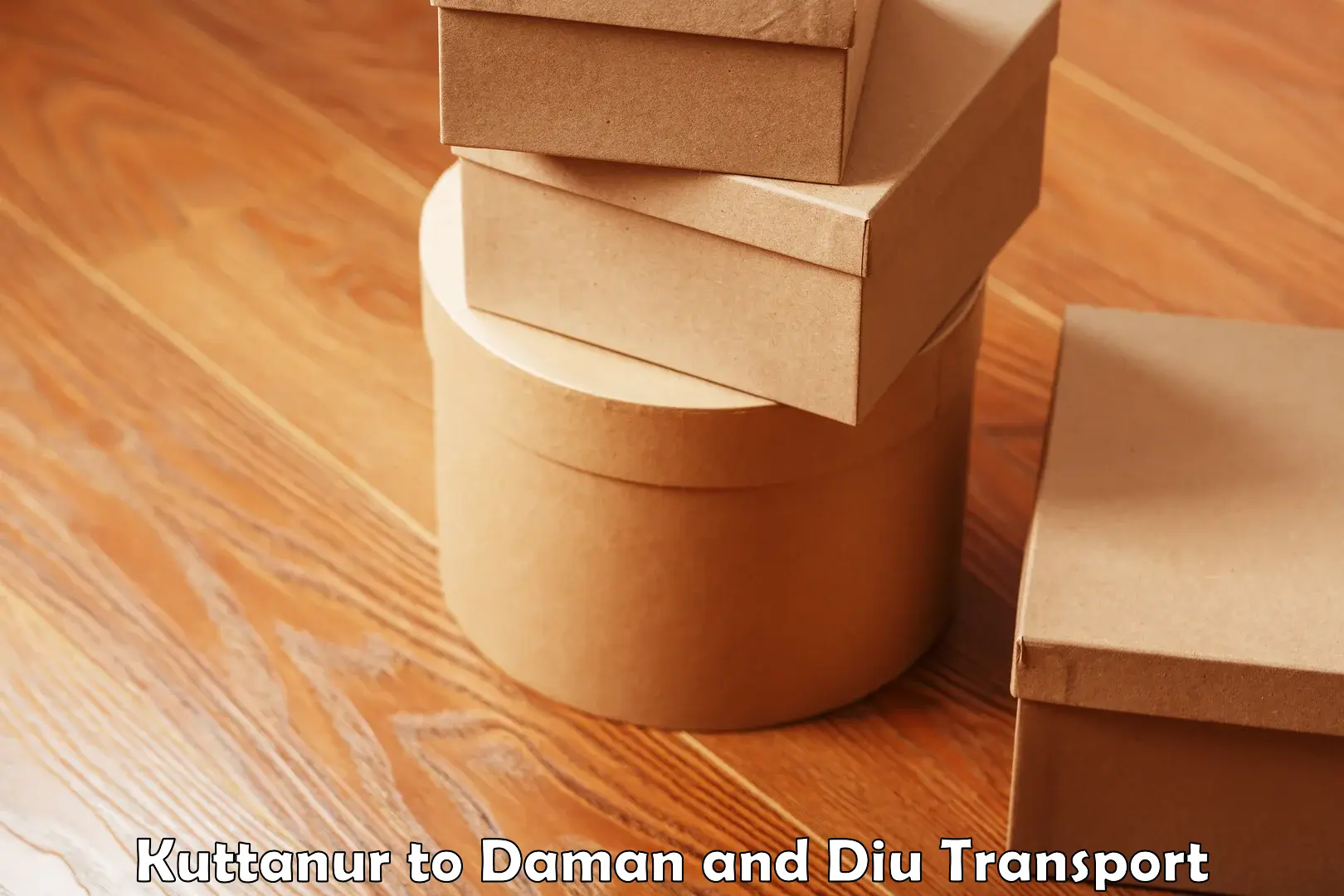 Truck transport companies in India Kuttanur to Daman and Diu