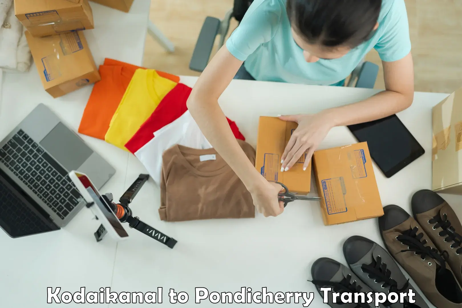 Part load transport service in India Kodaikanal to Pondicherry