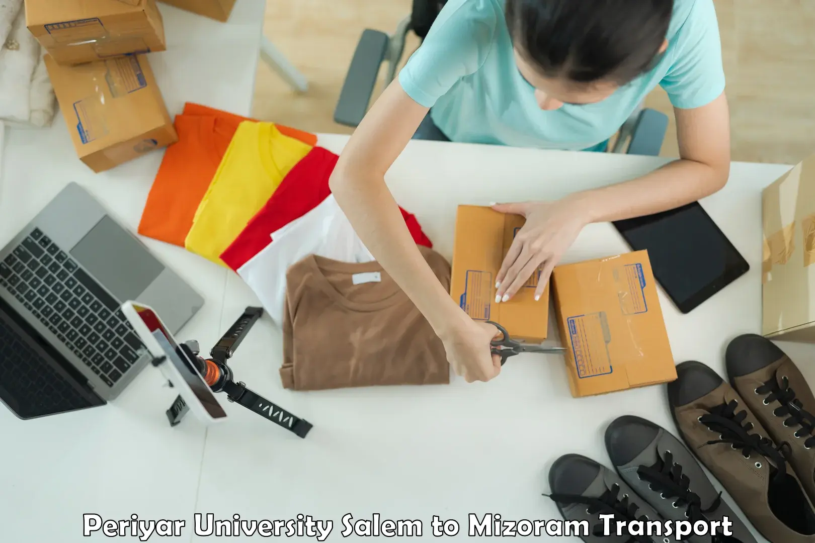 Package delivery services Periyar University Salem to Thenzawl